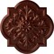 Ekena Millwork Bonetti Ceiling Medallion (Fits Canopies up to 5 1/8"), Hand-Painted Antique Copper, 20"OD x 1 3/4"P CM20BOACS - alternate 1